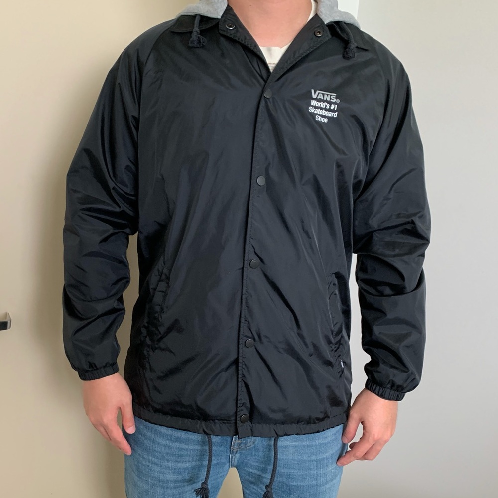 Vans men's large windbreaker with hood